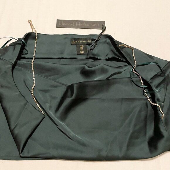 House of Harlow 1960 Top Jewel Strap Silky Tank Top Size Small - Picture 8 of 15